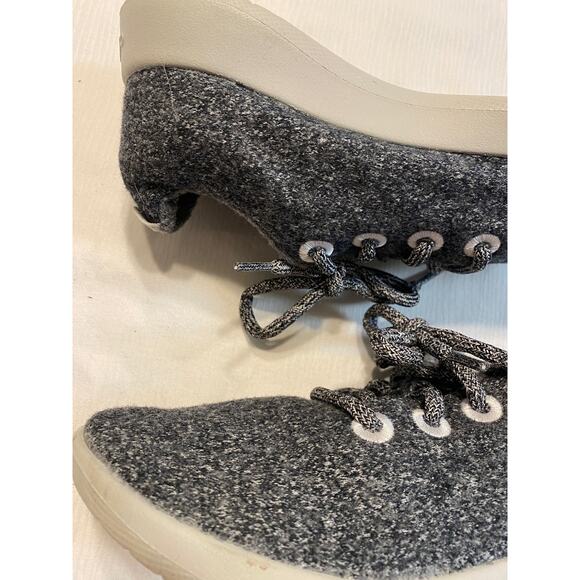 Allbirds Wool Runners Womens 6 Gray White Merino Wool Cushioned Midsole - Picture 8 of 15